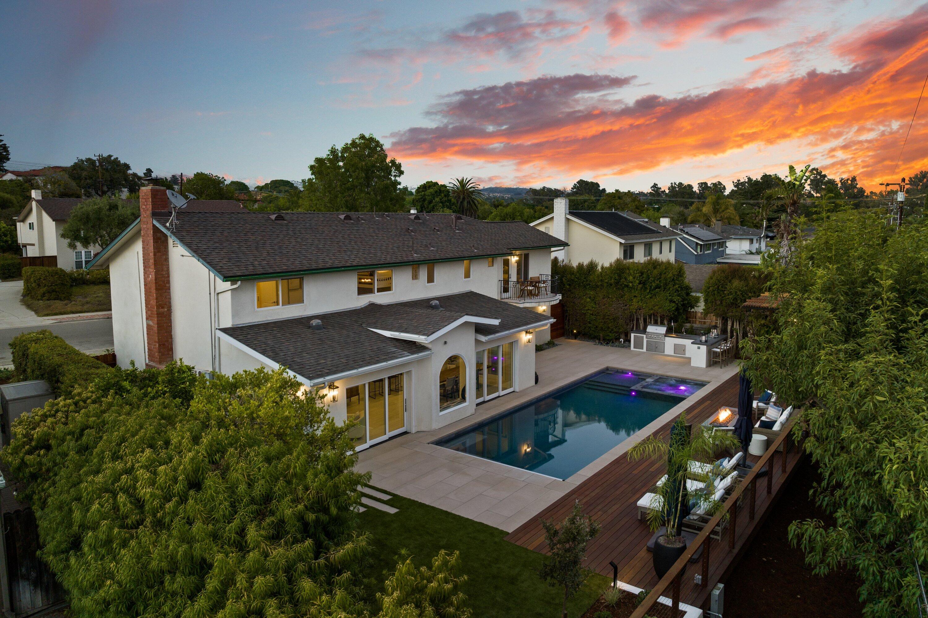 5329 University Drive Santa Barbara, CA 93111 - Photo 24 of 51 an aerial view of multiple houses with a big yard