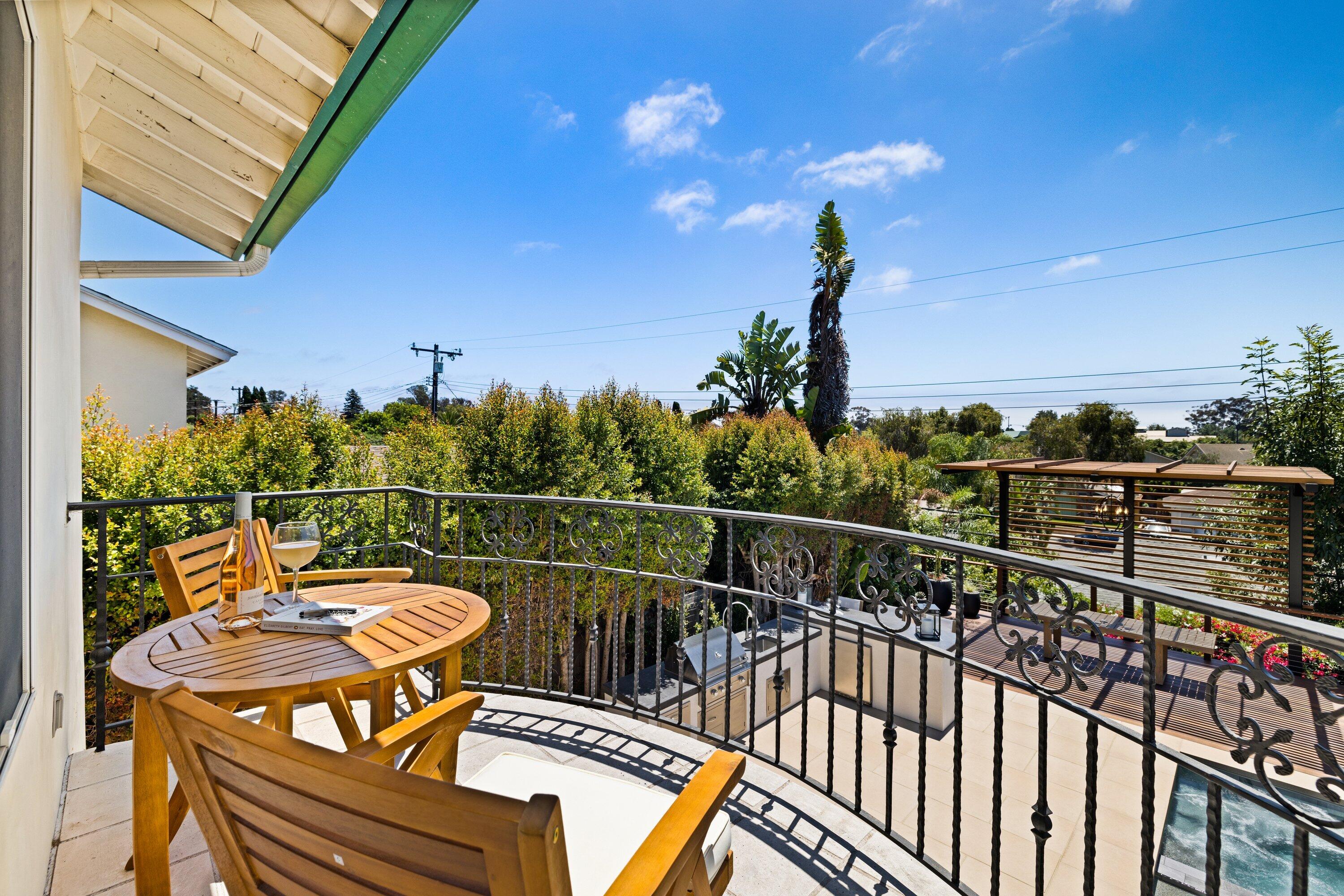 5329 University Drive Santa Barbara, CA 93111 - Photo 40 of 51 a view of a balcony with furniture