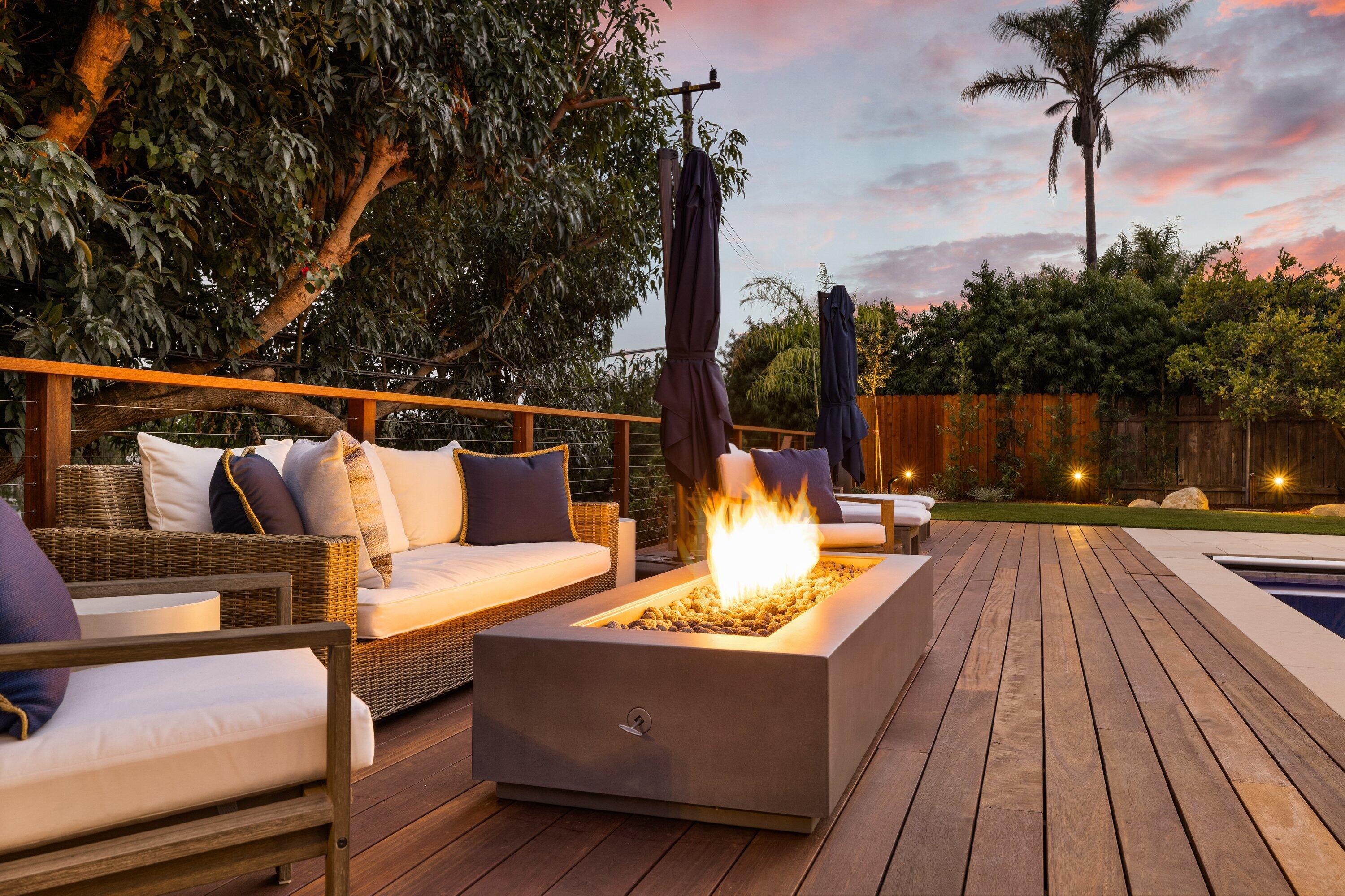 5329 University Drive Santa Barbara, CA 93111 - Photo 4 of 51 a view of deck with seating area and trees