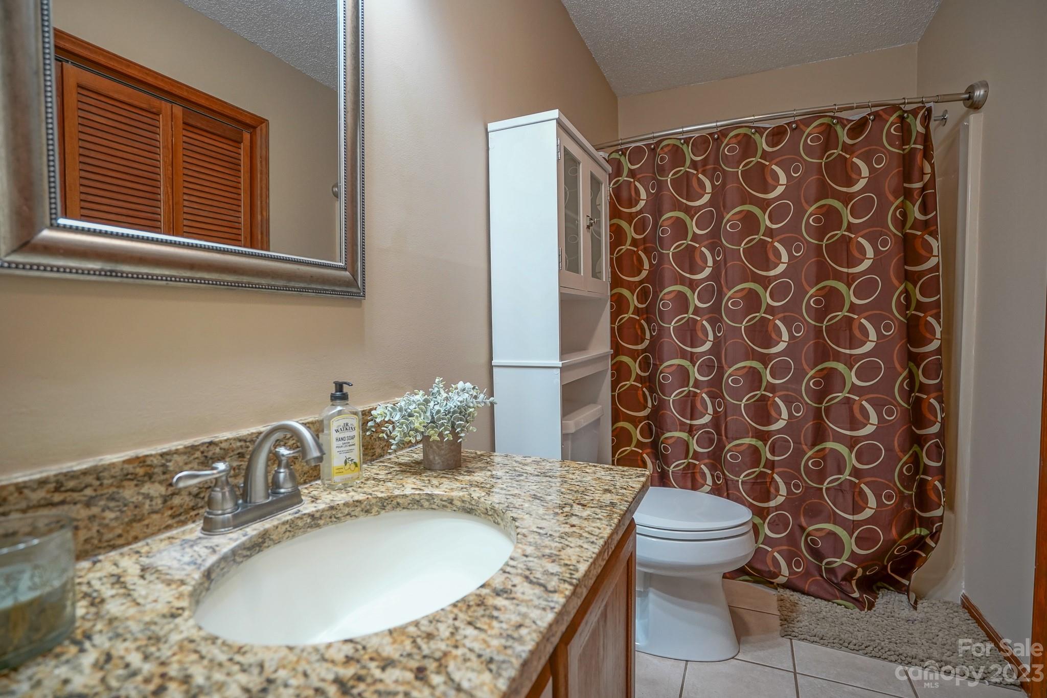 2743 Harmony Highway Harmony, NC 28634 - Photo 21 of 47 a bathroom with a granite countertop sink and a mirror