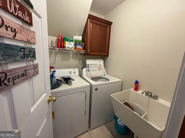 a room with storage and utility