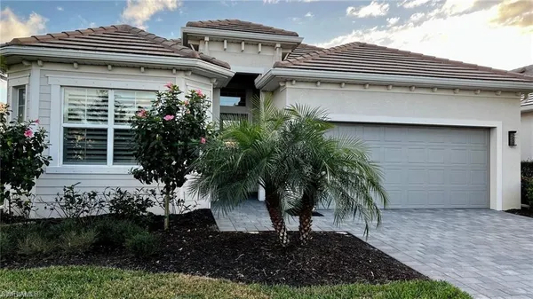 a view of front door and potted plants