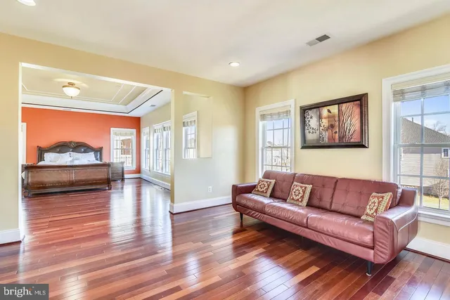 a view of a livingroom with furniture and a couch