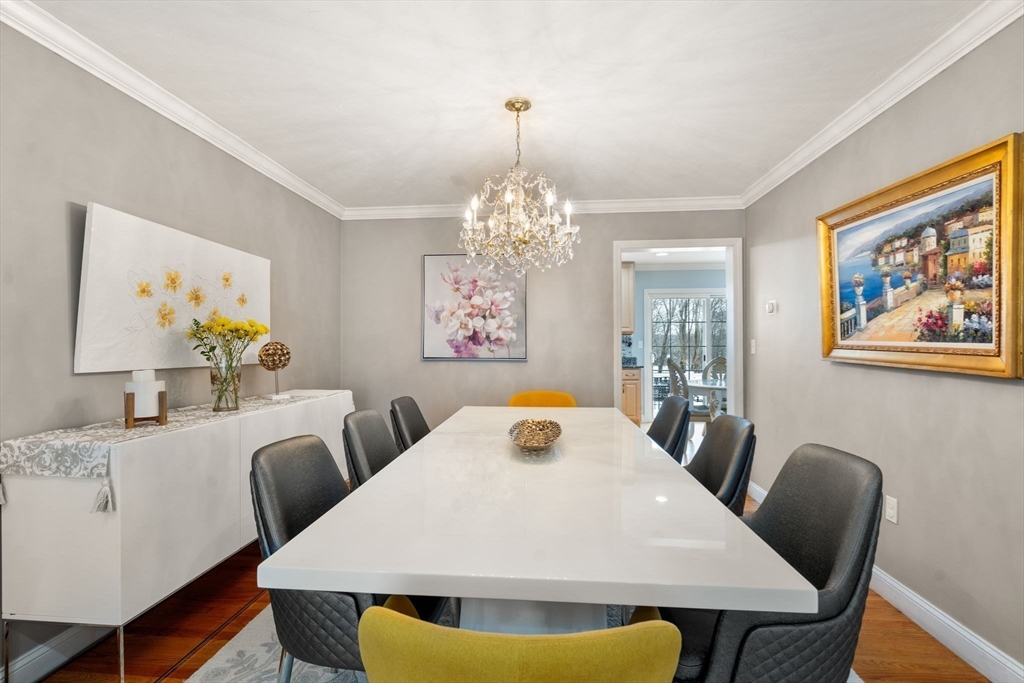 21 Hartwell Place, Unit 21 Canton, MA 02021 - Photo 13 of 33 a view of a dining room with furniture and chandelier
