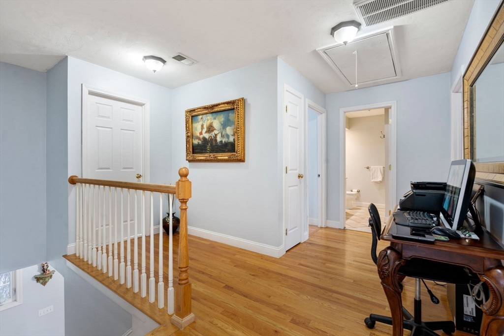 21 Hartwell Place, Unit 21 Canton, MA 02021 - Photo 25 of 33 a view of a workspace with furniture and wooden floor