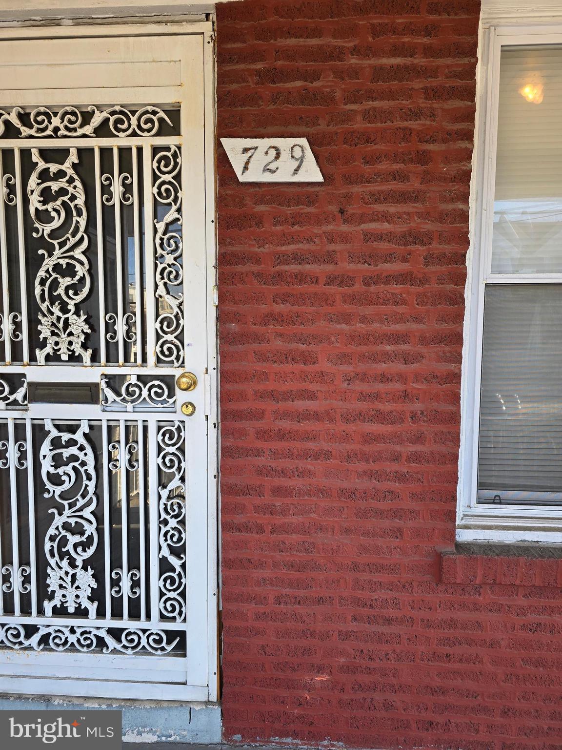 a view of a door and an entrance door