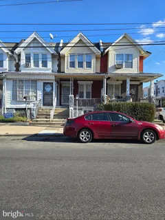 a car parked in front of a building