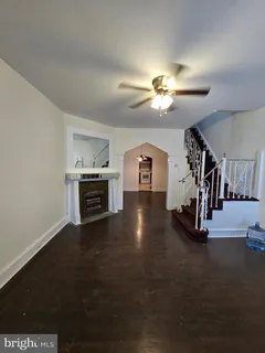 a view of a livingroom with a fireplace