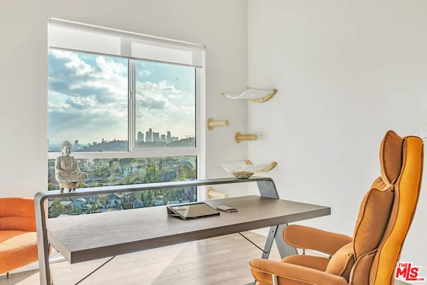 a view of a workspace with a window