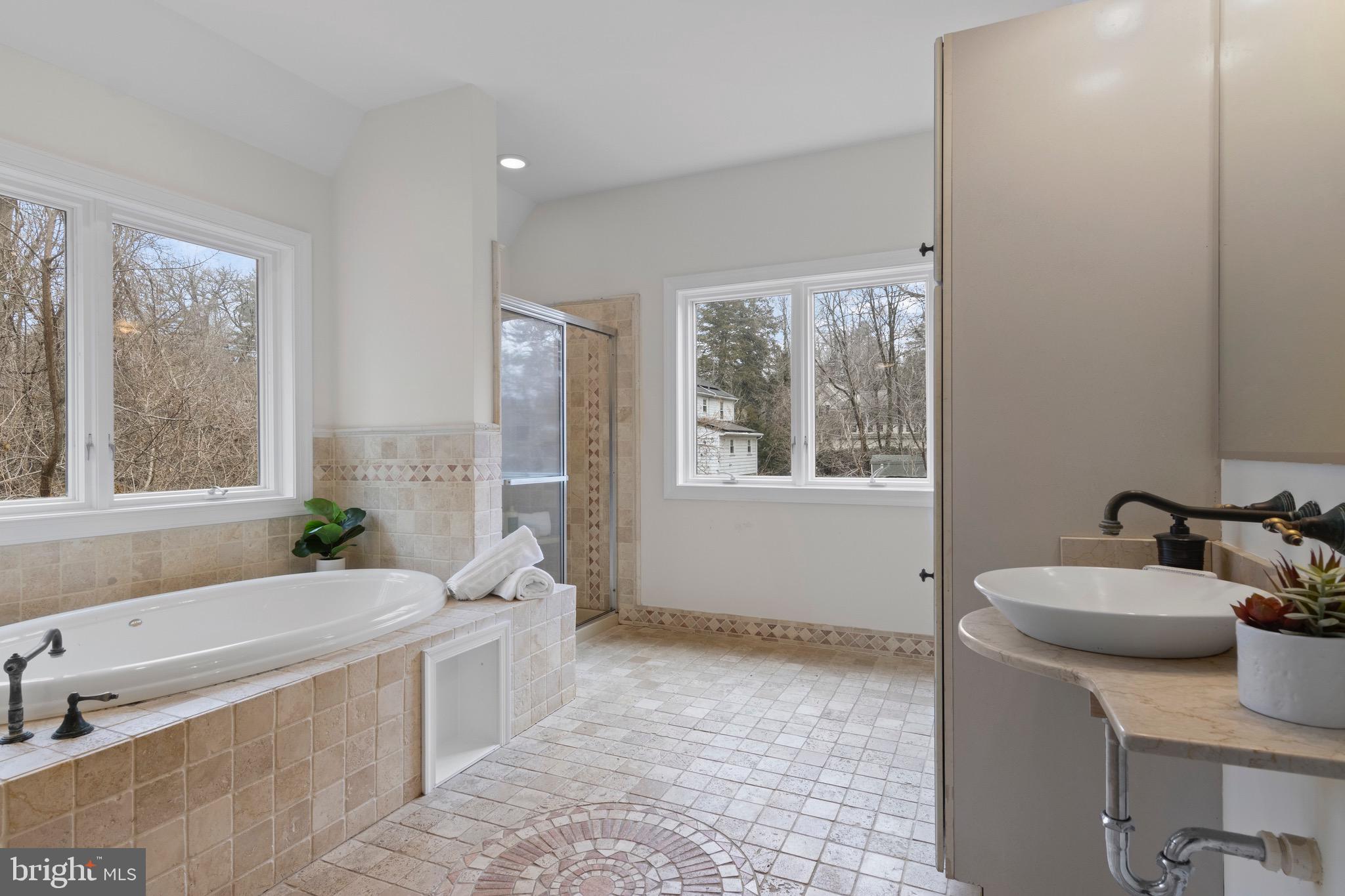525 Swarthmore Avenue Swarthmore, PA 19081 - Photo 29 of 56 En Suite Bathroom with Soaking Tub