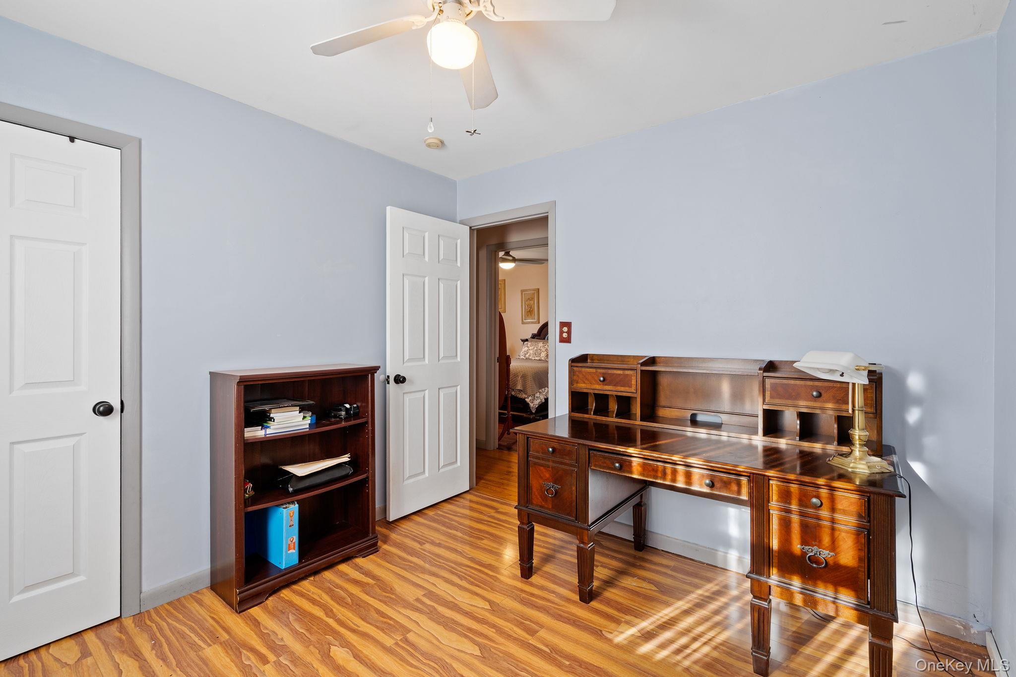 171 E Road Wallkill, NY 12589 - Photo 17 of 47 Office space with light wood finished floors and ceiling fan