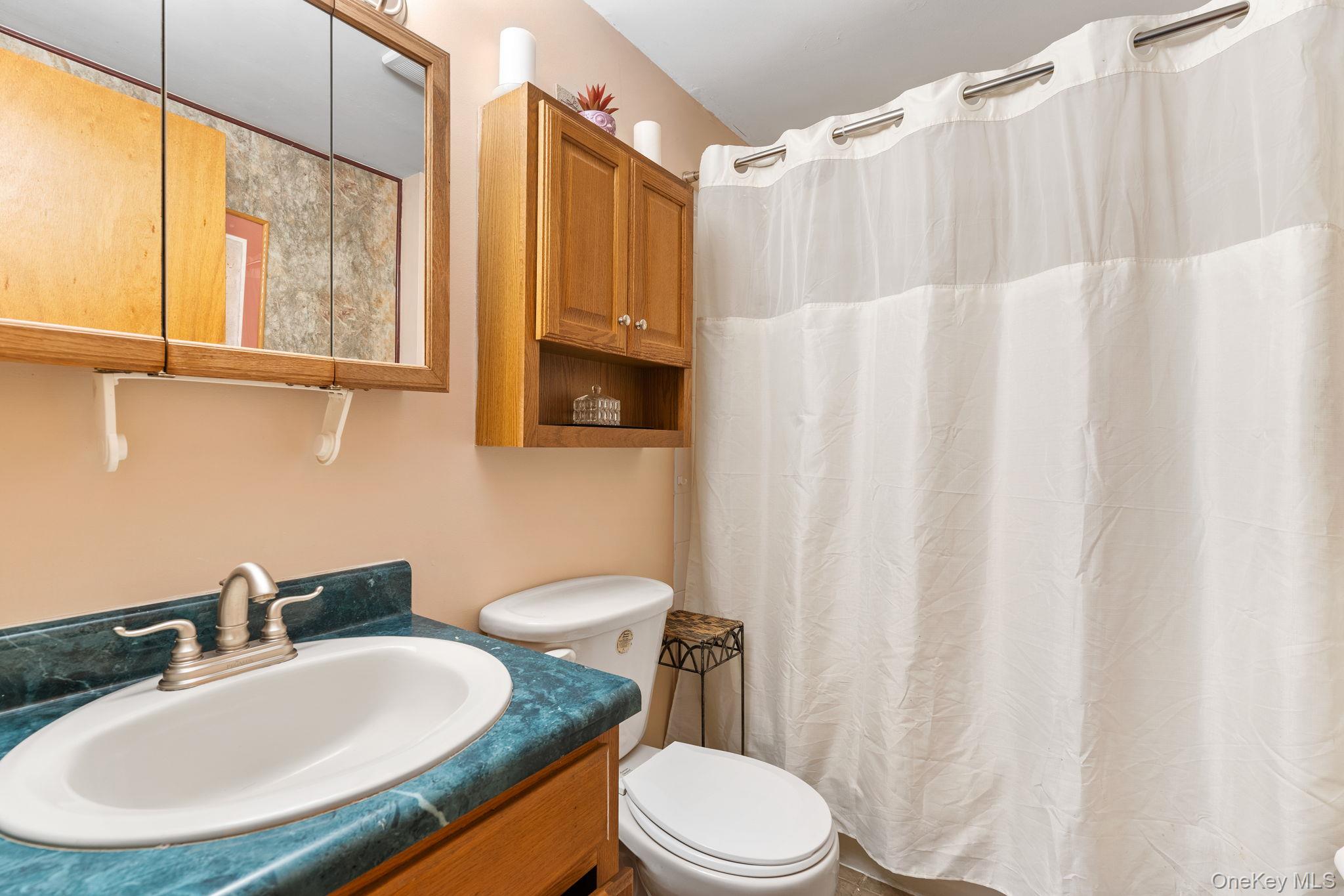 171 E Road Wallkill, NY 12589 - Photo 28 of 47 Bathroom featuring a shower with curtain and vanity
