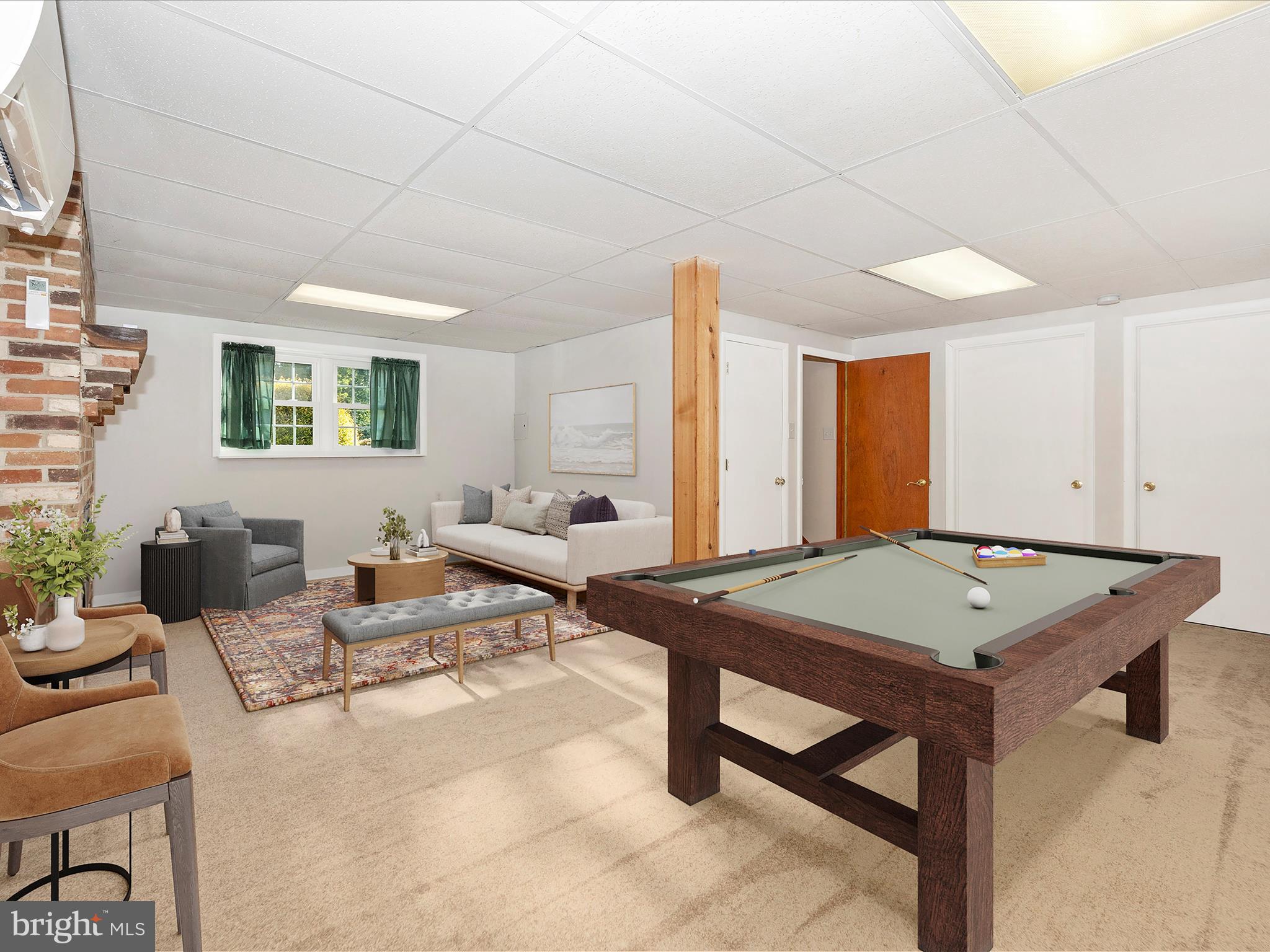 9028 Hamburg Road Frederick, MD 21702 - Photo 34 of 65 Lower Level Rec Room Virtually Staged