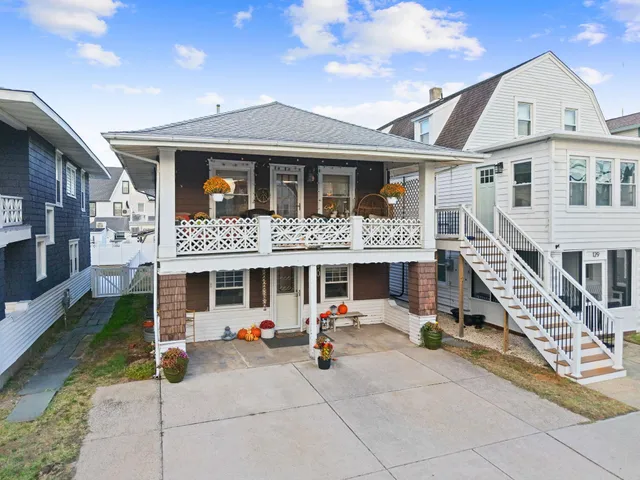 a view of a house with a patio