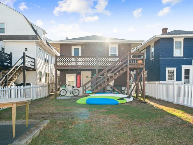 a front view of a house with entertaining space