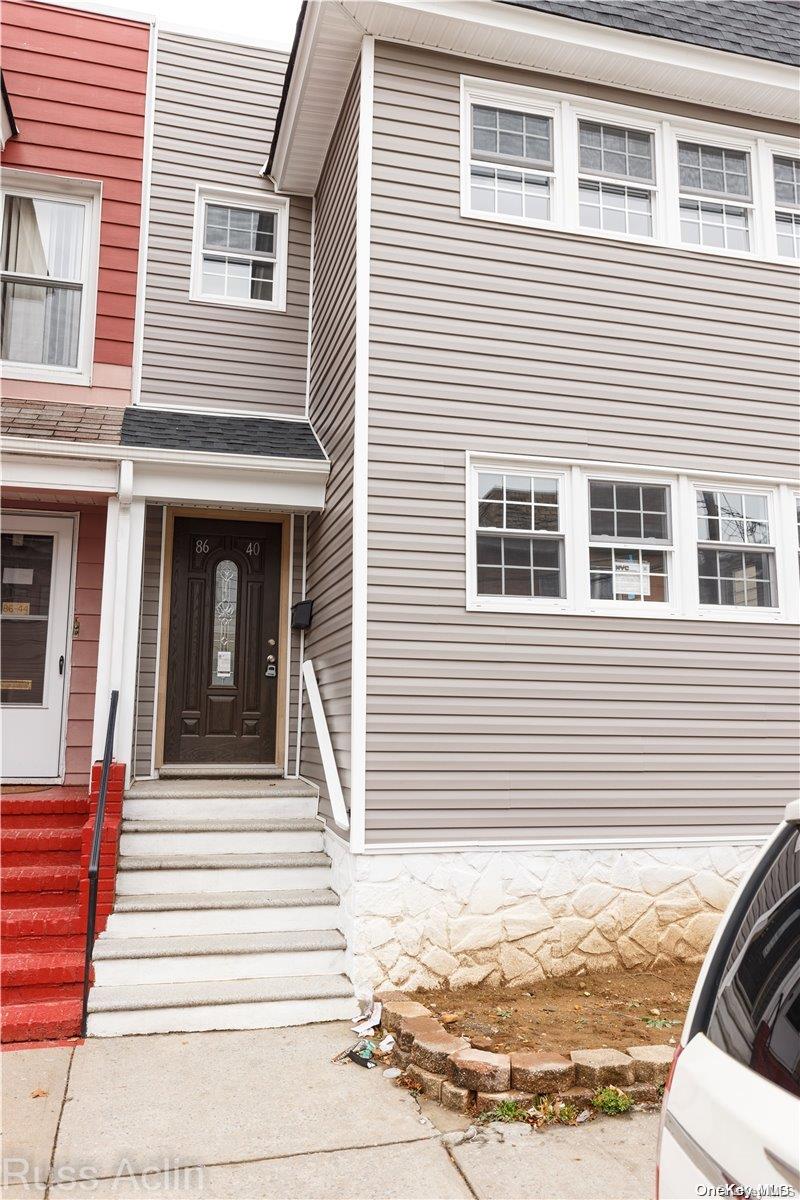 a view of a house with a window