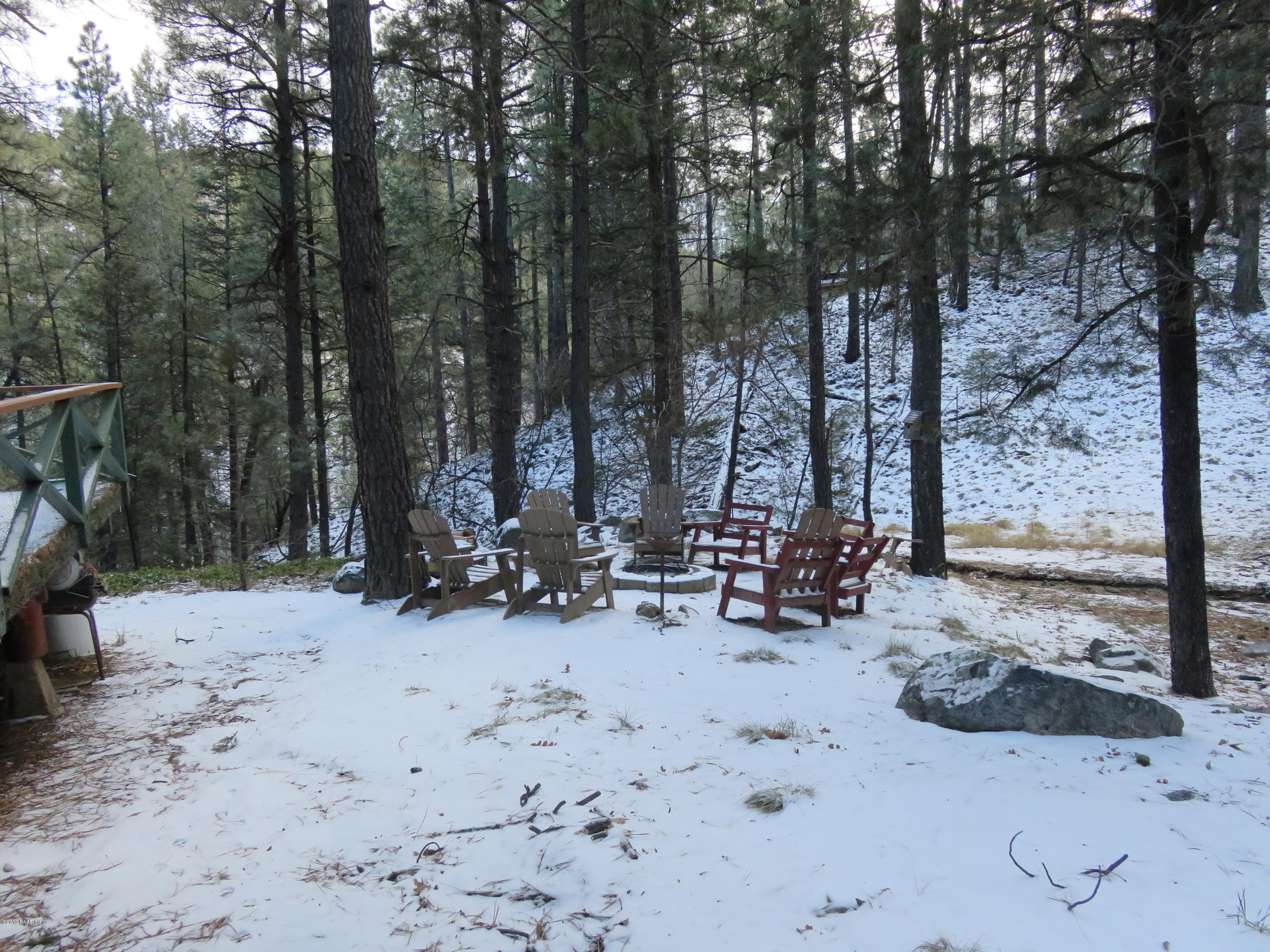 4049 East Eagle Road Prescott, AZ 86303 - Photo 6 of 21 Side Yard + Fire Pit