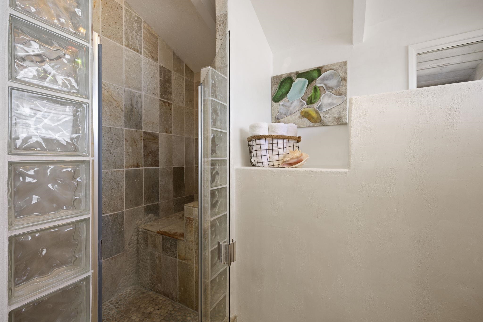 5171 Lower Honoapiilani Road Lahaina, HI 96761 - Photo 23 of 48 a bathroom with a shower and a sink
