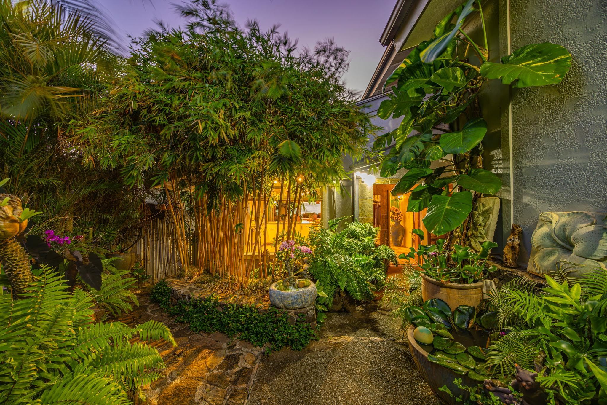 5171 Lower Honoapiilani Road Lahaina, HI 96761 - Photo 6 of 48 a view of backyard with plants and large trees