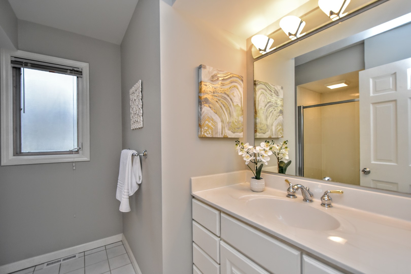 793 Cherokee Road Lake Forest, IL 60045 - Photo 19 of 39 a bathroom with a sink vanity and mirror
