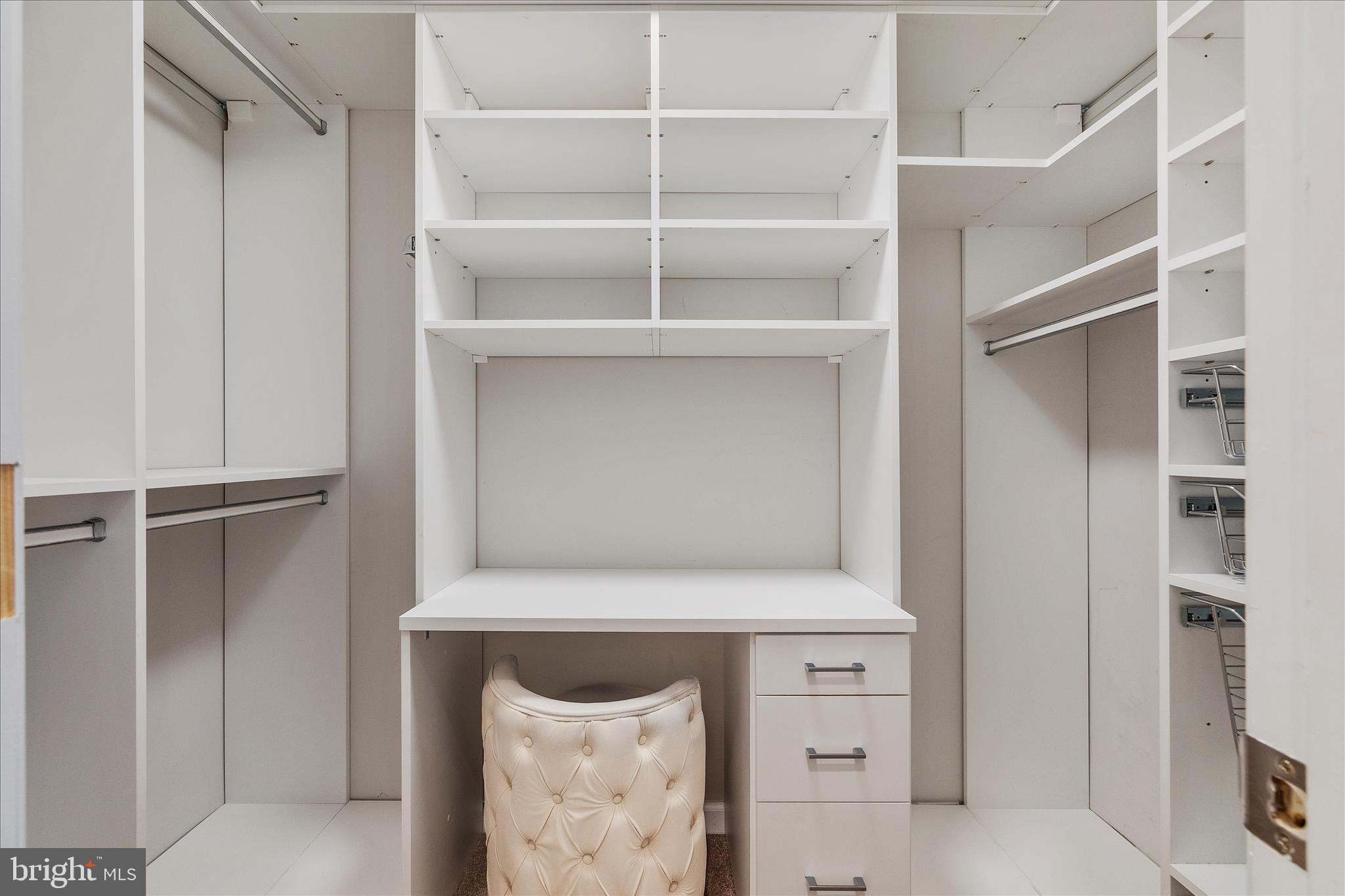 12706 Broughton Bluff Brandywine, MD 20613 - Photo 21 of 35 a view of walk in closet with empty racks
