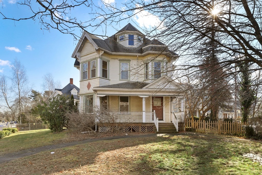 175 High Street Taunton, MA 02780 - Photo 39 of 39 a front view of a house with a yard