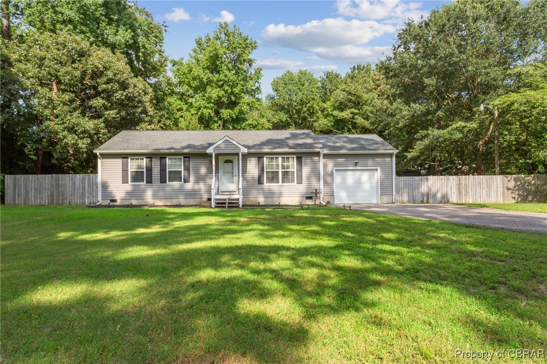 7989 Pinetta Road Gloucester, VA 23061 - Photo 1 of 26 Single story home with crawl space, driveway, and an attached garage