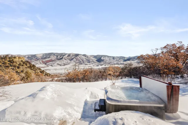 a view of city and mountain