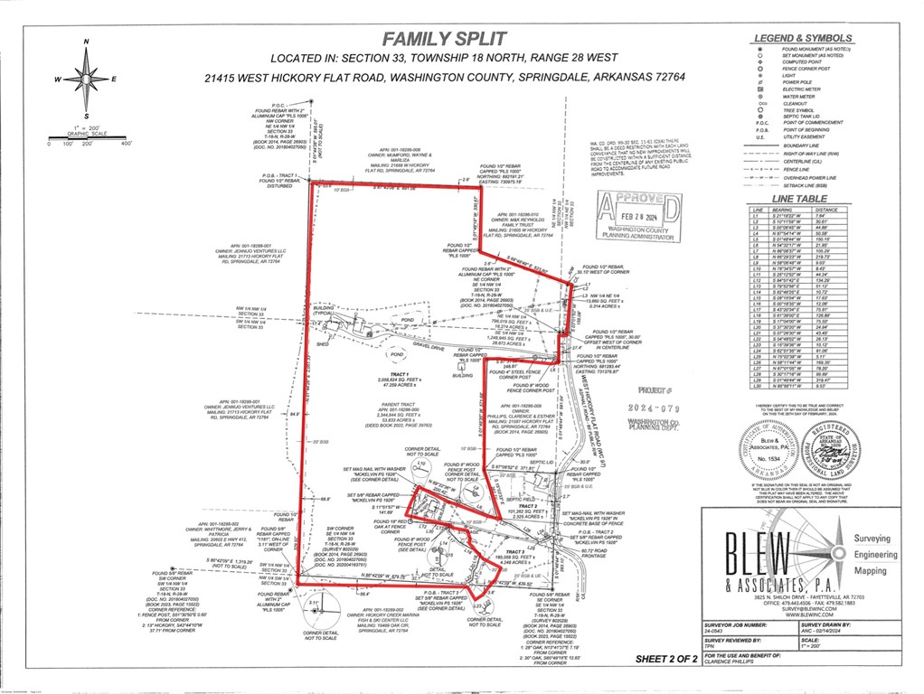 21587 West Hickory Flat Road Springdale, AR 72764 - Photo 2 of 45 Boundary Lines are approximate - see supplements.