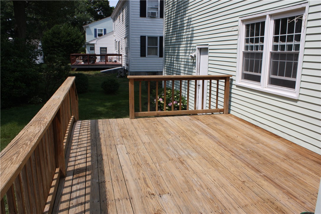 12 Bentley Road Warwick, RI 02888 - Photo 29 of 38 Nice size deck with two sets of steps.