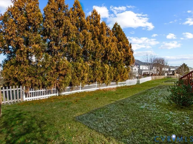 a view of a golf course with a garden