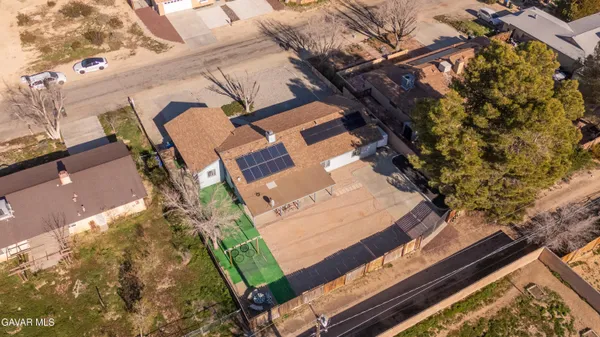 a house view with a lake view