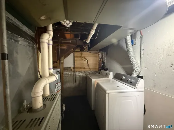 a room with storage and utility