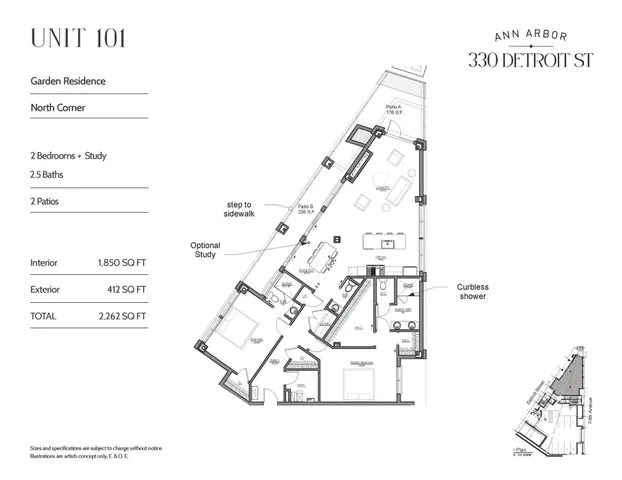 $1,375,000 | 330 Detroit Street, Unit 101, Ann Arbor, MI 48104