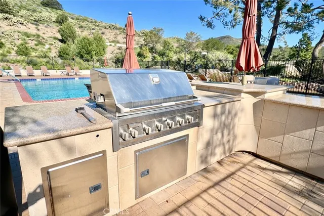 a view of a lake with houses