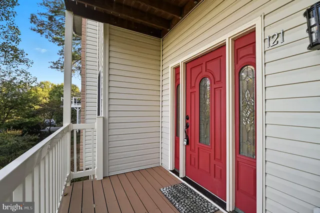 a view of front door