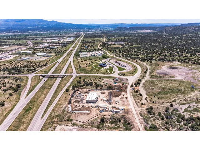 a city view with tall buildings
