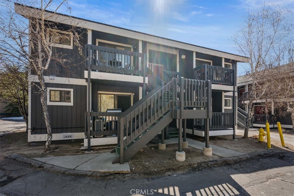 760 Bluejay Road, Unit 1 Big Bear Lake, CA 92315 - Photo 29 of 29 a view of a house with wooden stairs