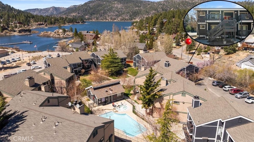 760 Bluejay Road, Unit 1 Big Bear Lake, CA 92315 - Photo 3 of 29 an aerial view of a house with outdoor space