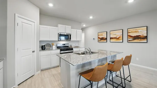 a view of a house with a patio