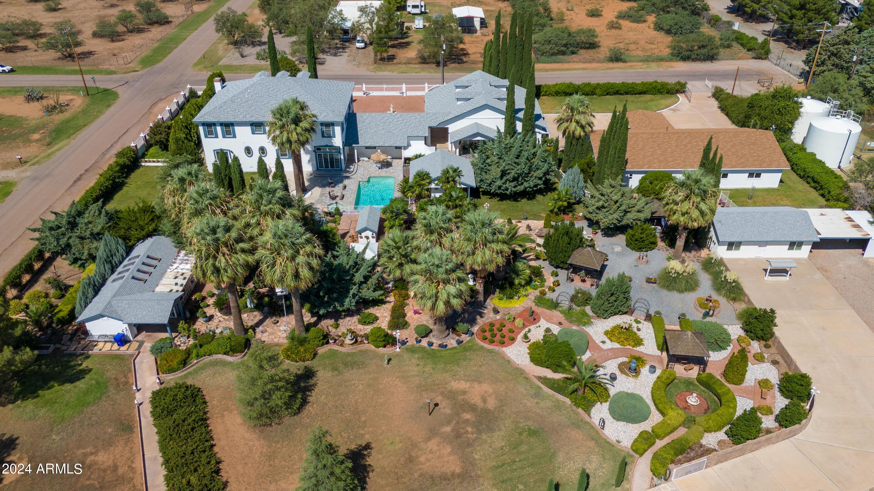2204 North Maple Avenue Huachuca City, AZ 85616 - Photo 4 of 65 an aerial view of a house with a yard