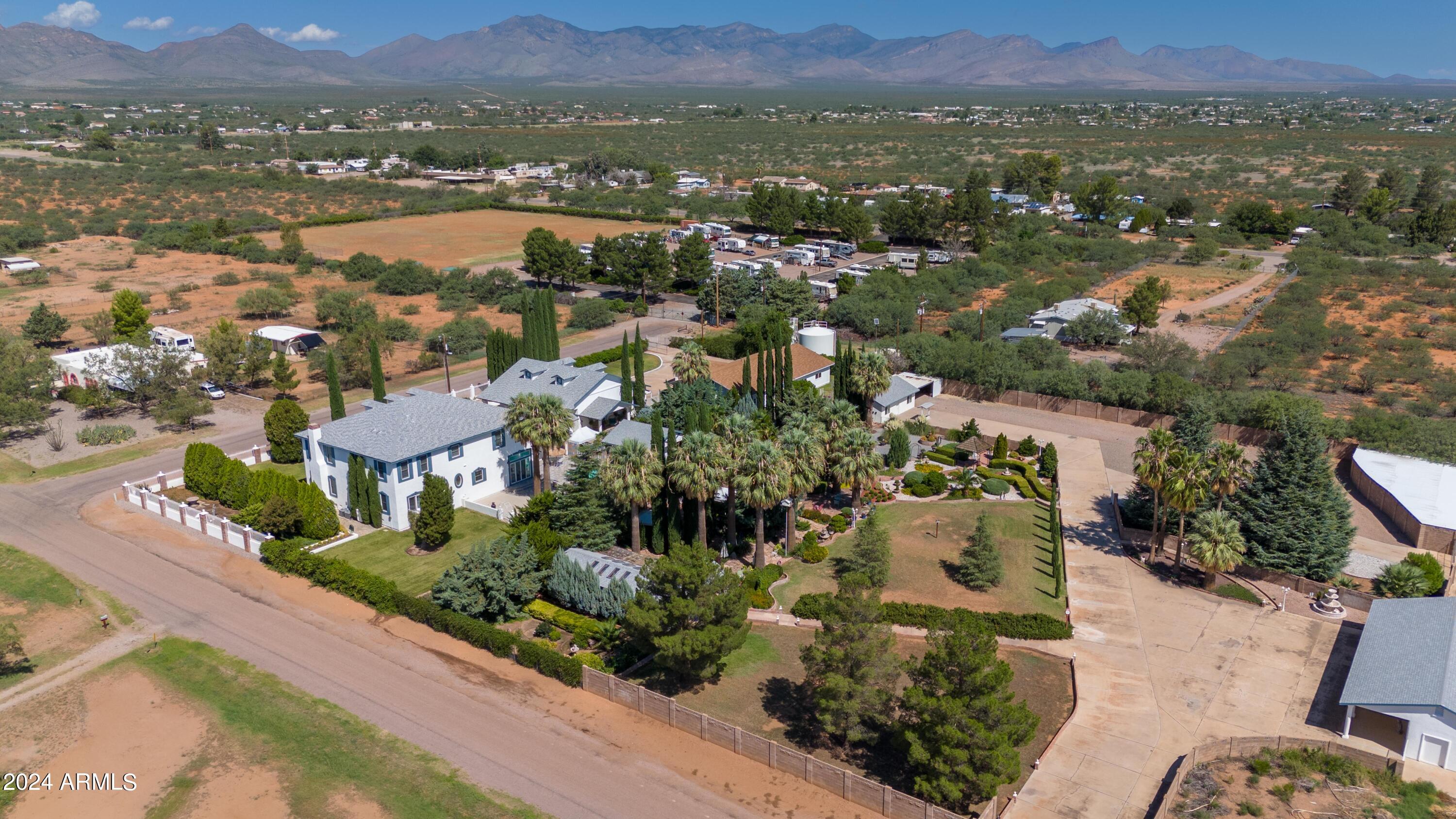 2204 North Maple Avenue Huachuca City, AZ 85616 - Photo 6 of 65 an aerial view of residential house with outdoor space and river
