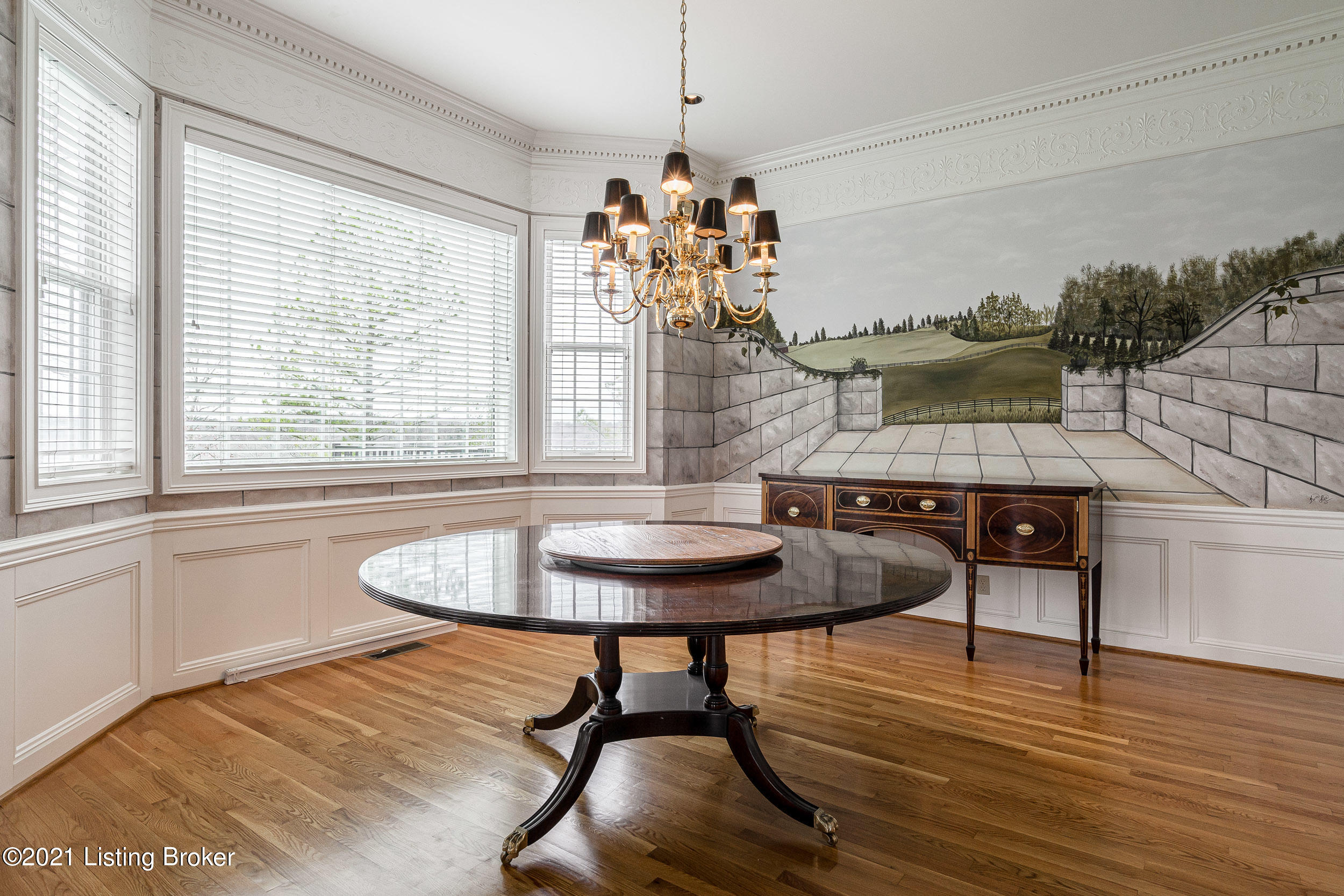 15301 Deer Run Road Louisville, KY 40299 - Photo 12 of 95 Hand painted countryside mural