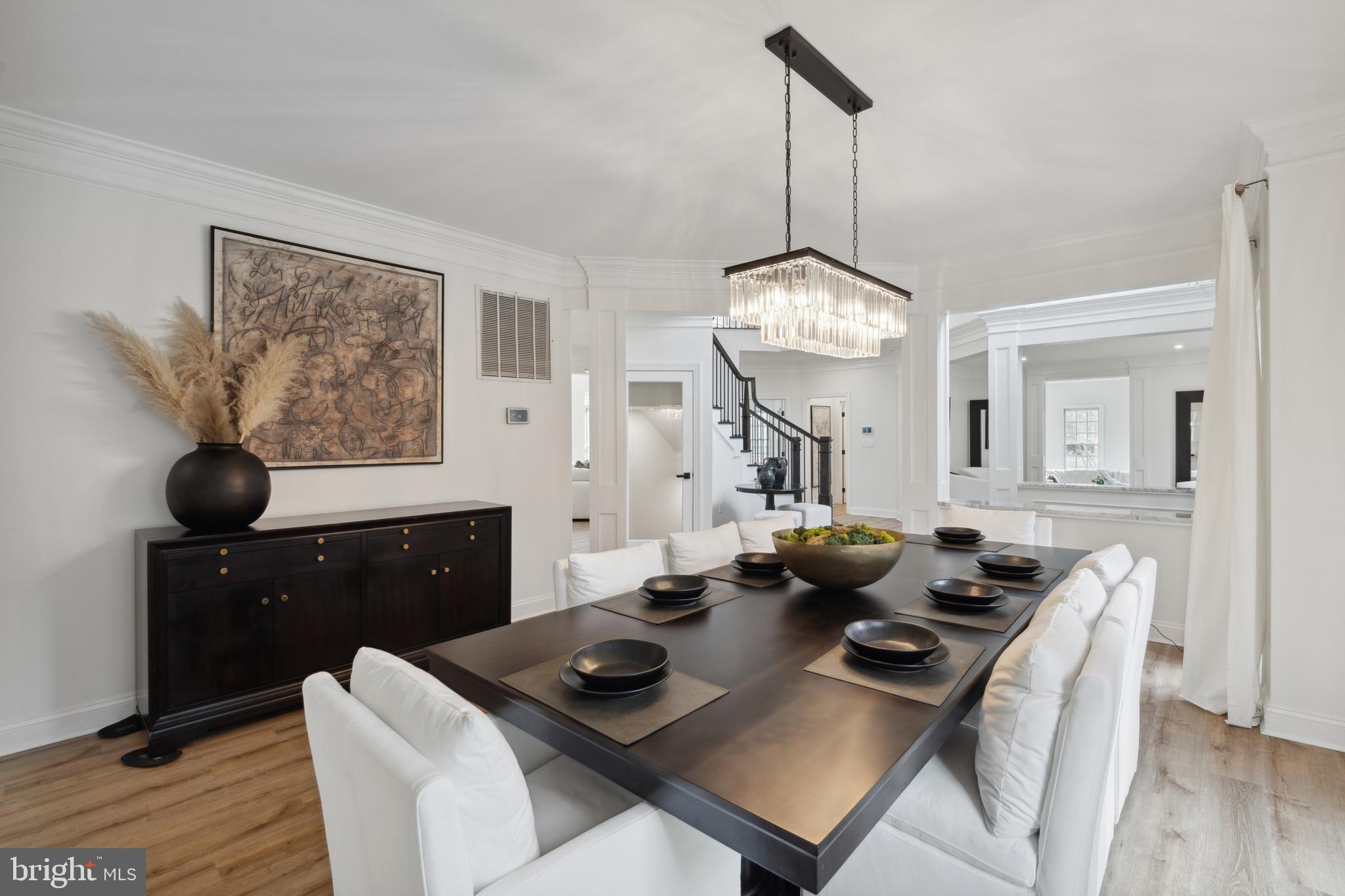 212 May Lane Edgewater, MD 21037 - Photo 12 of 68 Custom lighting in formal dining room