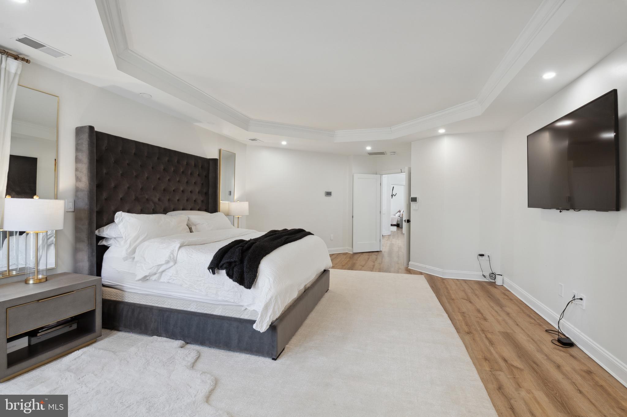 212 May Lane Edgewater, MD 21037 - Photo 28 of 68 Beautiful primary bedroom with tray ceiling