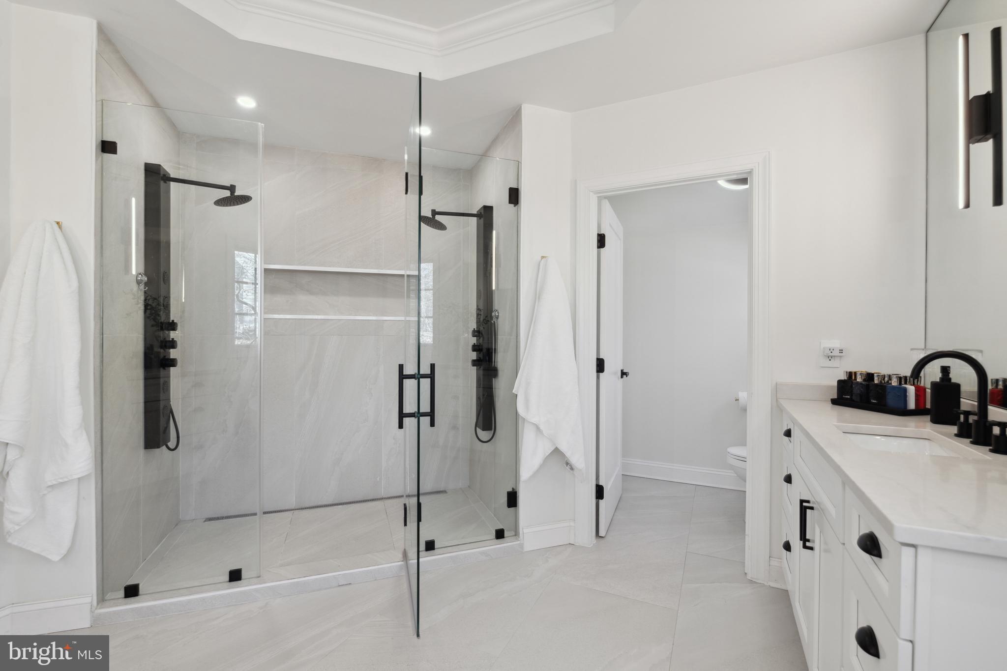 212 May Lane Edgewater, MD 21037 - Photo 31 of 68 Primary custom shower with dual shower heads