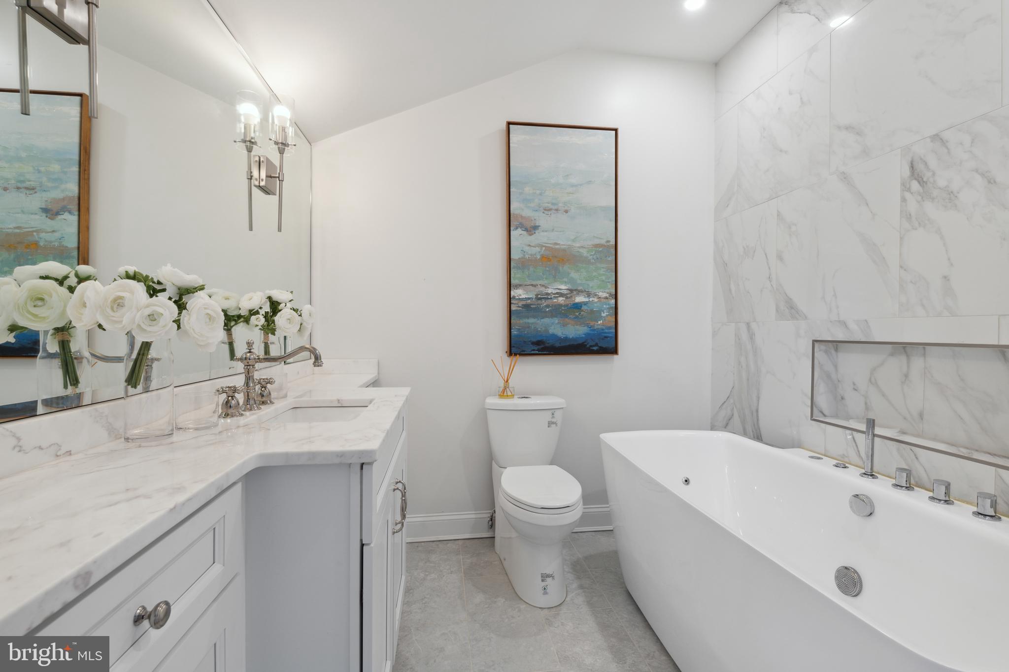 212 May Lane Edgewater, MD 21037 - Photo 34 of 68 En Suite bath for 2nd bedroom with custom vanity