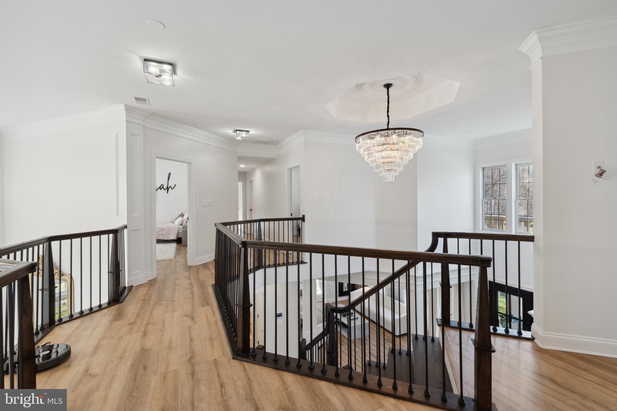 212 May Lane Edgewater, MD 21037 - Photo 42 of 68 Upper level hallway overlooks lower level