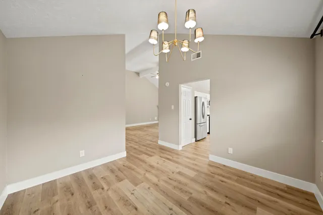 wooden floor in an empty room