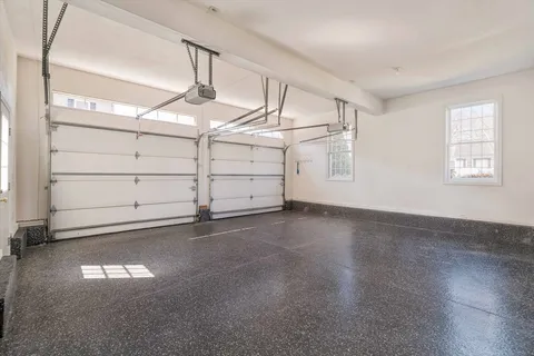 a view of a garage room
